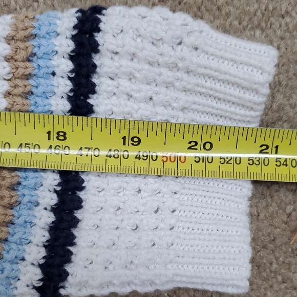 B. Coastline White Knit Stripped Cardigan Nautical Preppy Business Casual Sz S - Picture 11 of 11